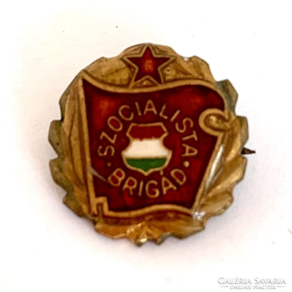 Socialist Brigade Vintage Badge Brooch From 1950s 1960s Socialist Coin Pin
