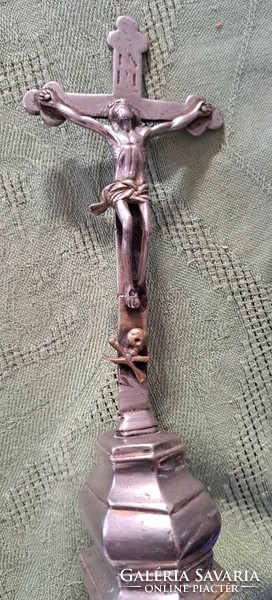 Antique metal crucifix.