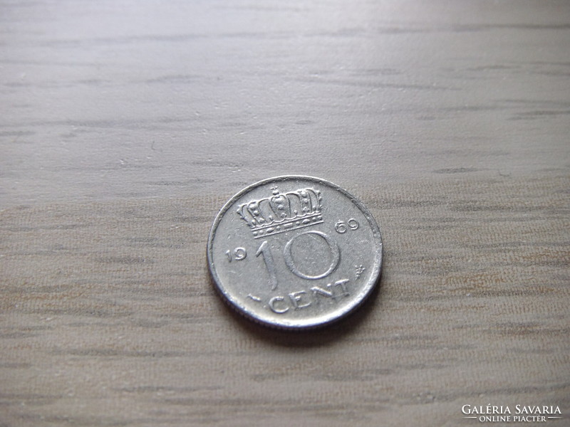 10 Cents 1969 Netherlands