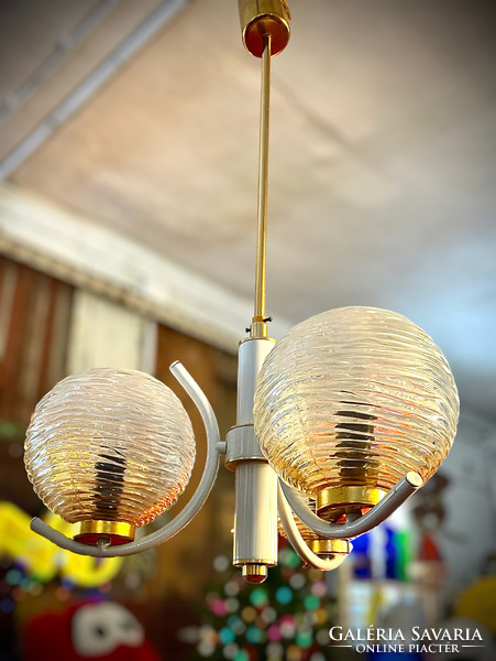 Szarvasi retro, vintage, space age ceiling lamp, chandelier