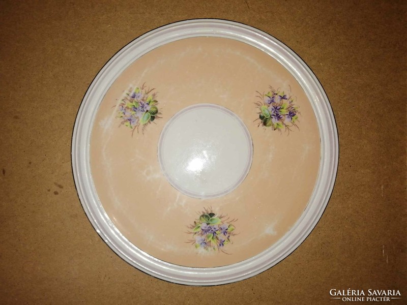 Hatalmas antik porcelán asztalközép, tortatál, kínáló - átmérő 41,5 cm (szt)