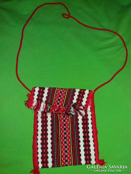 Old goulash tourism souvenir 1970s small woven bag bag 15 x 13 cm according to the pictures