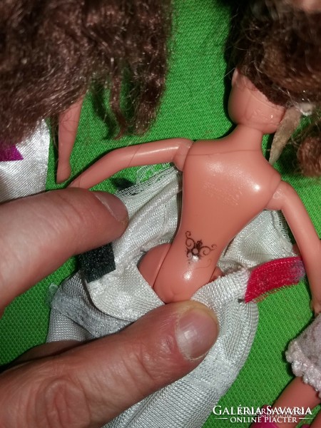 GYÖNYÖRŰ BABACSOMAG MINŐSÉGI  kicsi Barbie babák 4 db egyben 15 cm /db a képek szerint