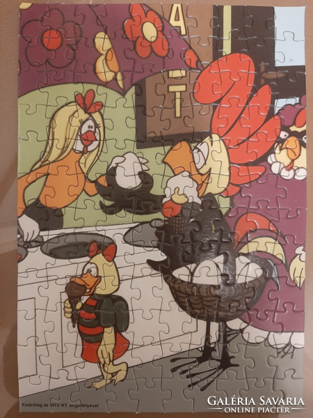 Kukori és Kotkoda puzzle, kirakó 32,7x23