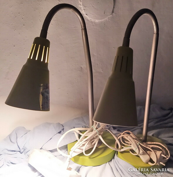 Retro 2 pcs. Flexible table industrial lamp, workshop lamp, desk lamp