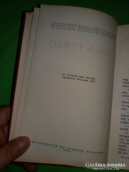 1939.Móricz Zsigmond :Kerek Ferkó könyv képek szerint ATHENEUM