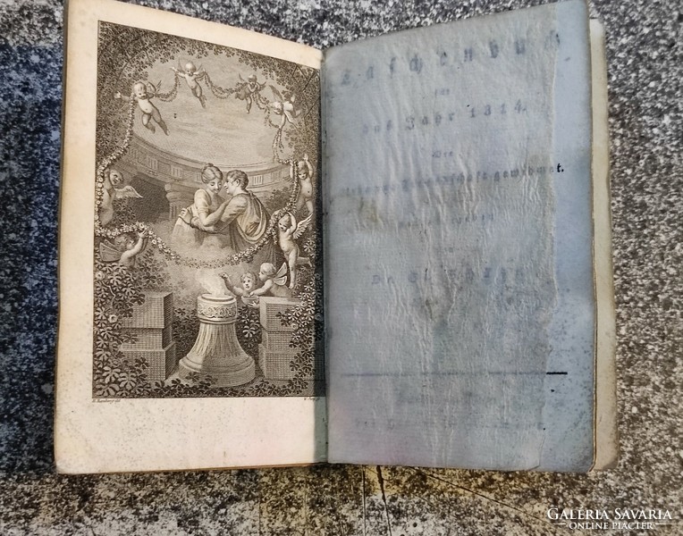 Taschenbuch für das jahre 1814..(Book dedicated to love and friendship) with 18 copper engravings..