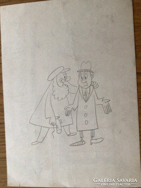 Kasso /kassowitz félix/ 3 original caricature drawings from the free mouth. For a newspaper