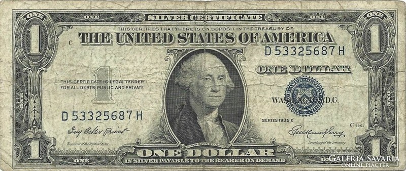 1 silver dollár 1935 "E" USA 1.