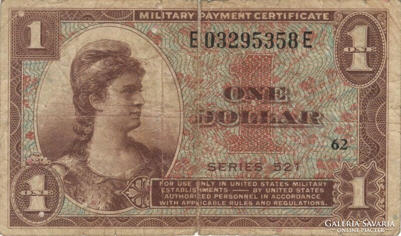 1 Dollar 1954 usa military military