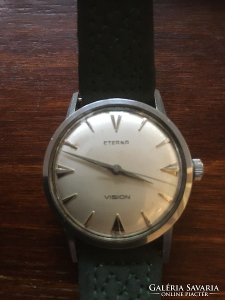 Eterna vision men's wristwatch from the late sixties in perfect condition