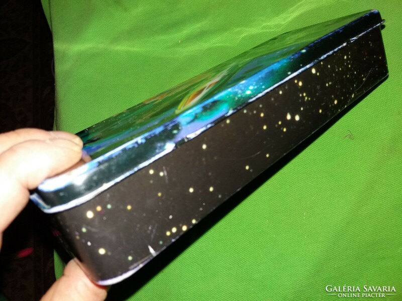 Retro fém lemez lemezáru egyterű tolltartó STAR TREK sci-fi űrhajós 24 x 10 x 6 cm a képek szerint