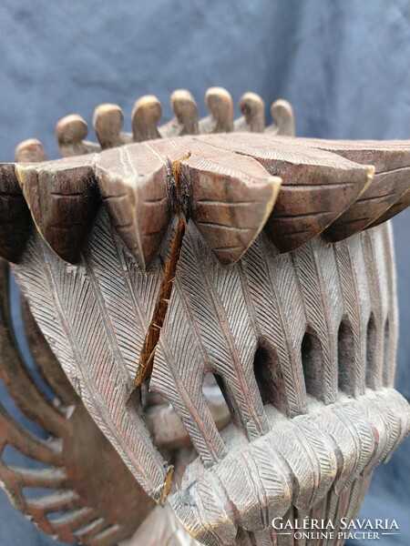 Balinese wood carving, bird of god Garuda-Vishnu from Hindu mythology.