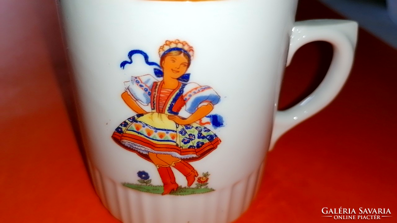Rare, Zsolnay, Hungarian folk tavern mug 46.