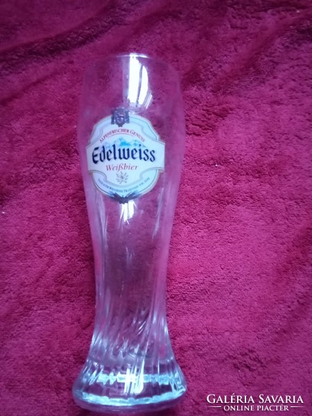 Edelweiss beer mug, glass