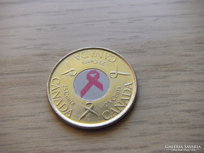 25 Cent 2000 Canada (Pink Ribbon Breast Cancer)