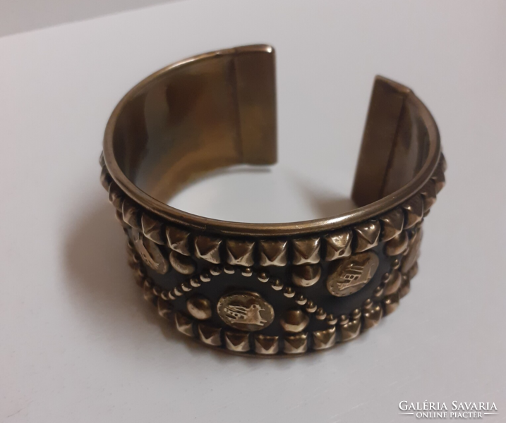 Industrial copper bracelet bangle