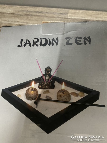 Tabletop mini zen garden set