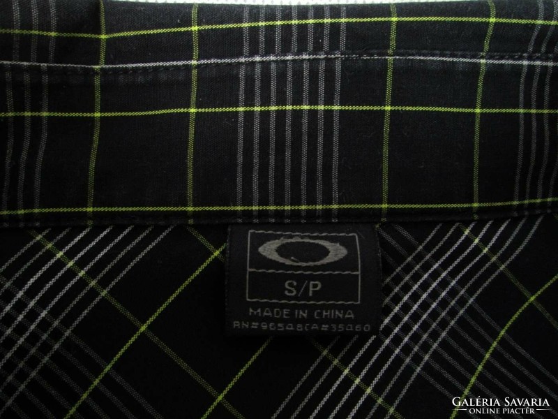 Original oakley (s) elegant checkered short sleeve men's shirt