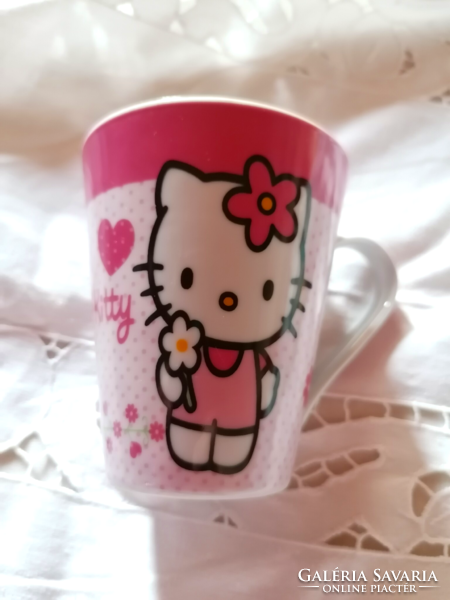 Hello Kitty porcelain moon cup, children's mug