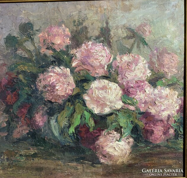 XX. Signed painting by a European painter from the beginning of the century, oil on canvas, 50 x 55 cm