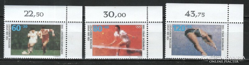 Postal clean bundes 2373 mi 1353-1355 7.00 euros