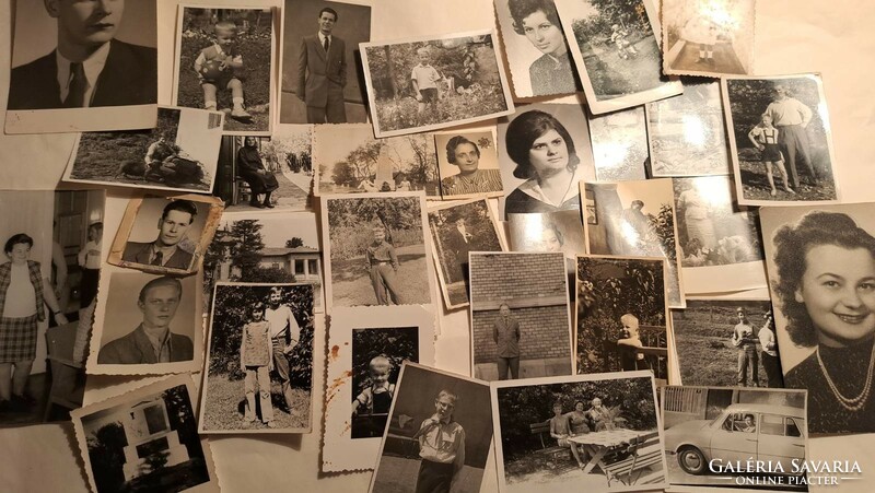 32 retro photos, photos, portraits.