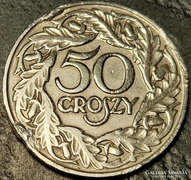 Poland 50 grosz (garas), 1923.