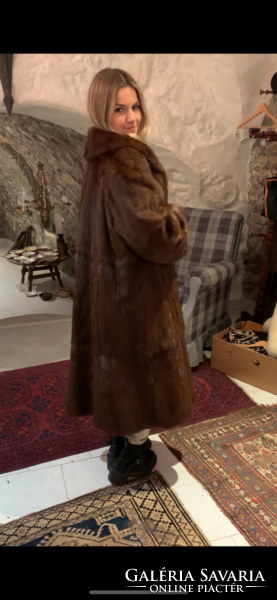Long mink coat