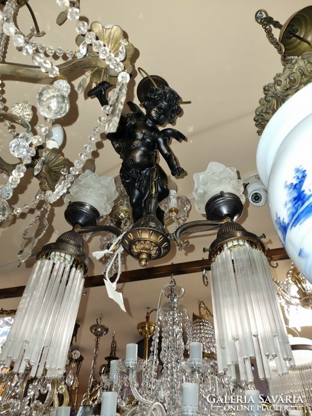 Old renovated angelic chandelier