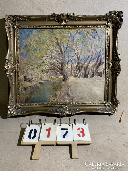 Gimes szignóval olaj, vászon festmény, 62 x 71 cm-es.