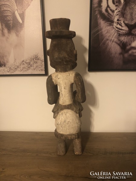 Antique collectible African statue approx. 70 Cm