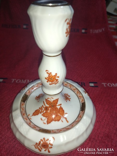 Gyönyörű Herendi Aponyi orange porcelán gyertyatartó vagy lámpa test