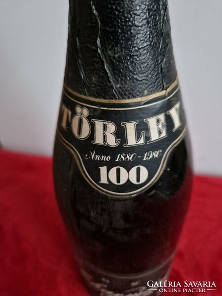 Retro! Unopened Törley champagne 100-year anniversary commemorative bottle, 1980s, Hungarovin, rarity