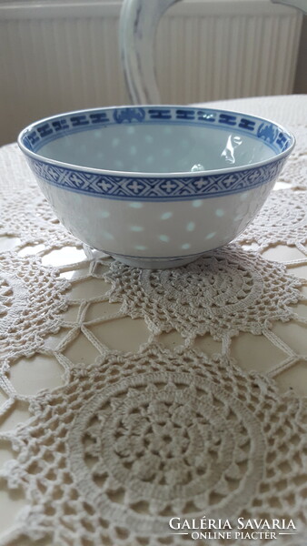 Chinese rice grain porcelain set 3 pcs.