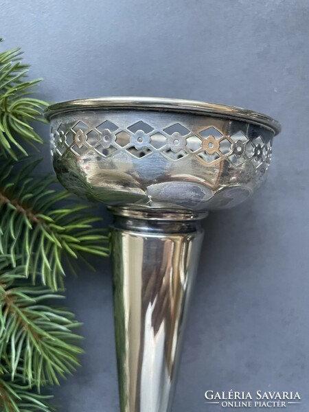 Very nice silver plated candle holder