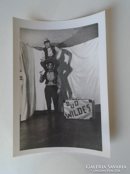 D200153 Graeser Vilmos artista - akrobata, Duo Wiles - 1960k  Cirkusz Fővárosi Nagycirkusz