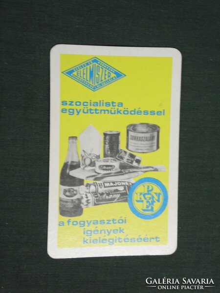 Kártyanaptár, Cegléd élelmiszer vállalat, 1978,   (4)