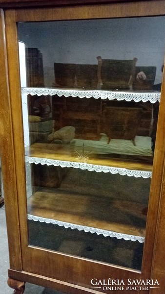 Neo-baroque, good condition, carved glass display case