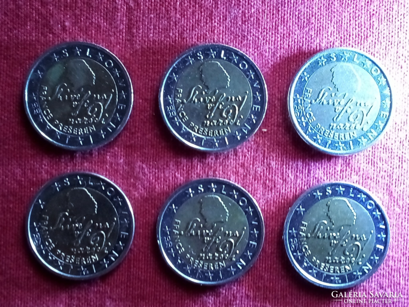 2 Euro Szlovénia 2007 2020