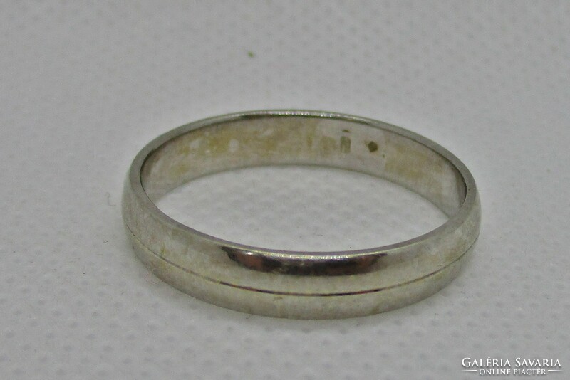 Beautiful thick 14kt white gold wedding ring