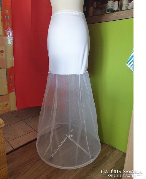 Wedding asz22 - white elastic top with 1 hoop easy step mermaid style