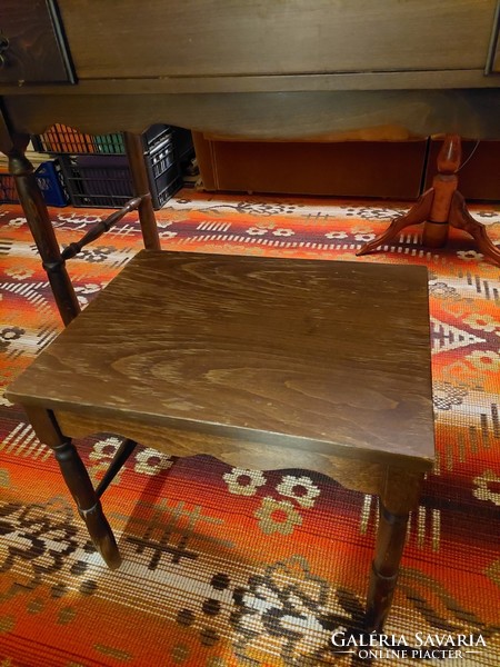 Retró Bonanza női íróasztal, fésülködő asztal, székkel