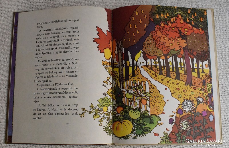 Tale of the sun king and his four daughters, helena bobinska, Migray emőd story book, nasza k. 1977