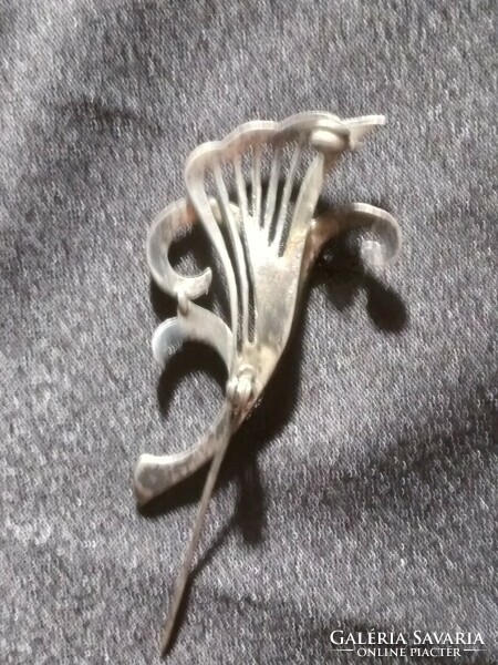 Marcasite antique silver brooch, pin, pendant