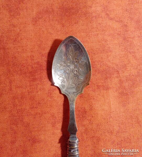 Antique English jam spoon, silver plated