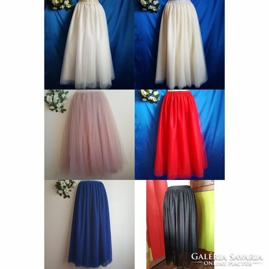 Wedding asz36a - 5-layer long white tulle skirt