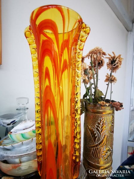 Murano amber vase, 40 cm