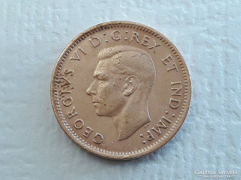 Canada 1 cent 1947 coin - Canadian 1 cent 1947 foreign coin of King George VI