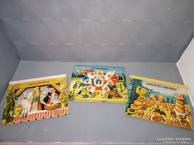 Kubasta 3D spatial storybooks: Cinderella, Snow White and Jancsi and Juliska